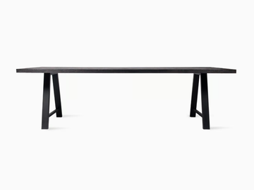 ACHILLE A BASE - Rectangular steel and wood dining table by Vincent Sheppard - view 2